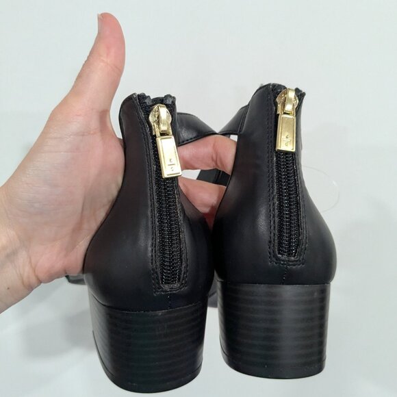 BNWT Kenneth Cole Late Vibe Block Heel Sandal Black Size 7 - Picture 4 of 8